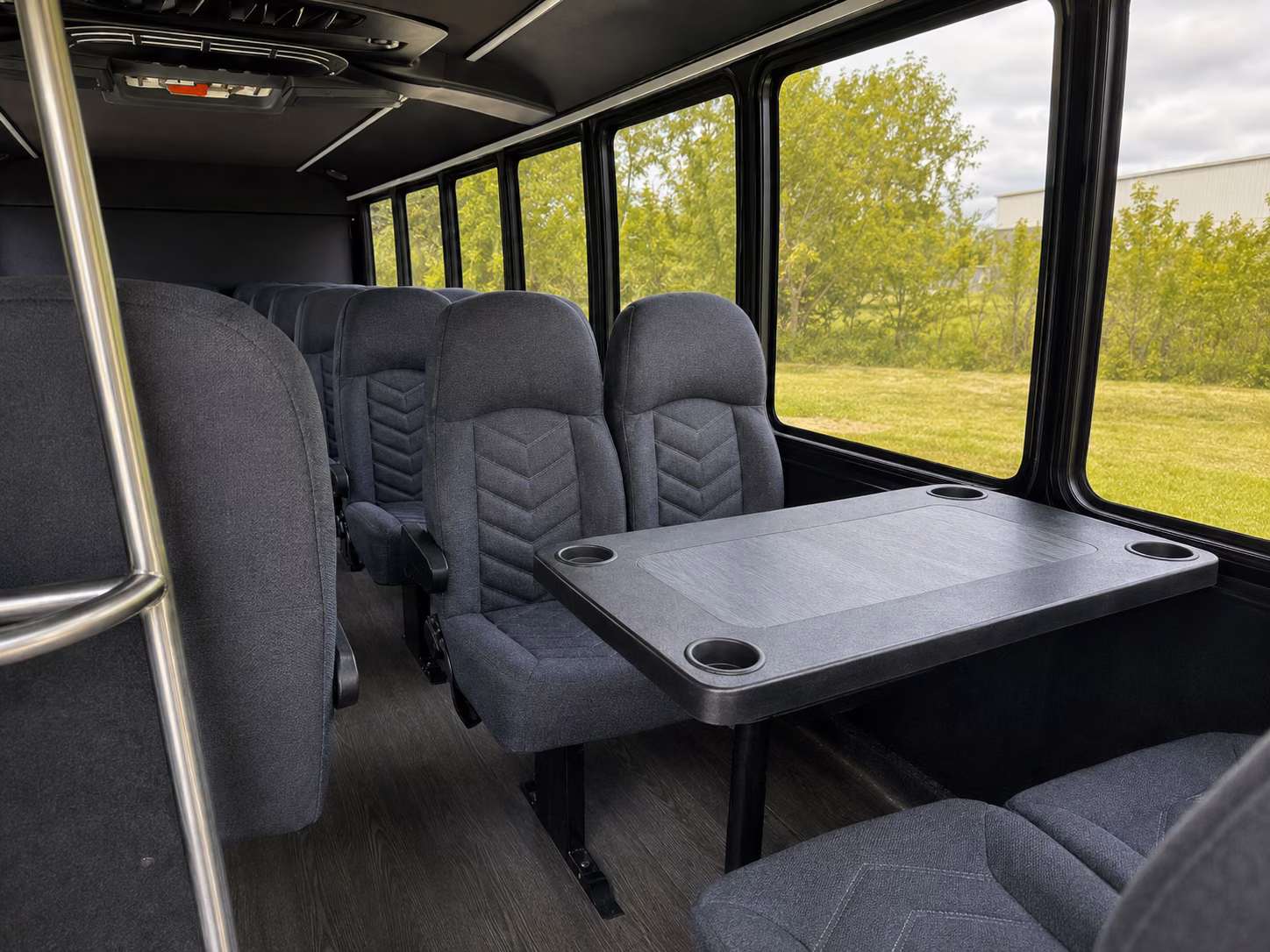 bellingham 18 passenger minibus interior