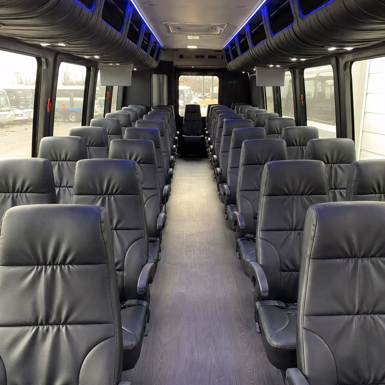 bellingham 25 passenger minibus inside
