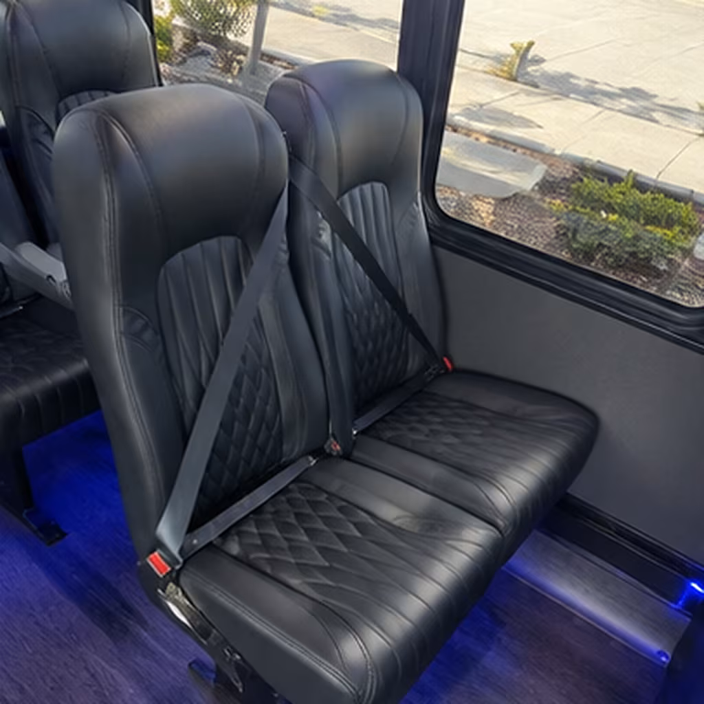 bellingham 28 passenger minibus inside