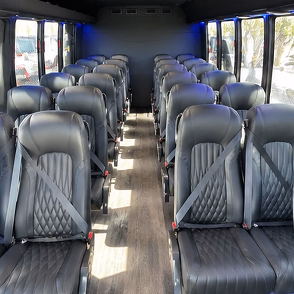 bellingham 28 passenger minibus interior