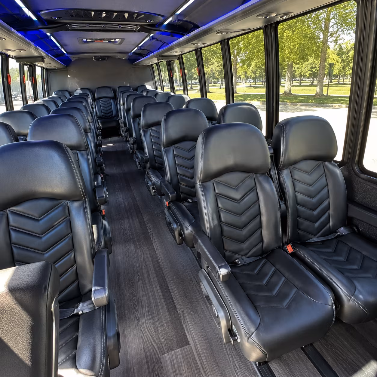 bellingham 30 passenger minibus inside