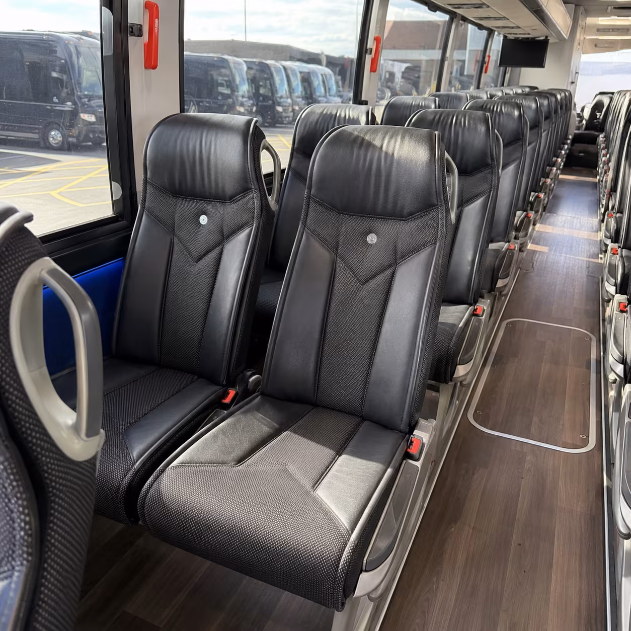 bellingham 40 passenger charter bus interior