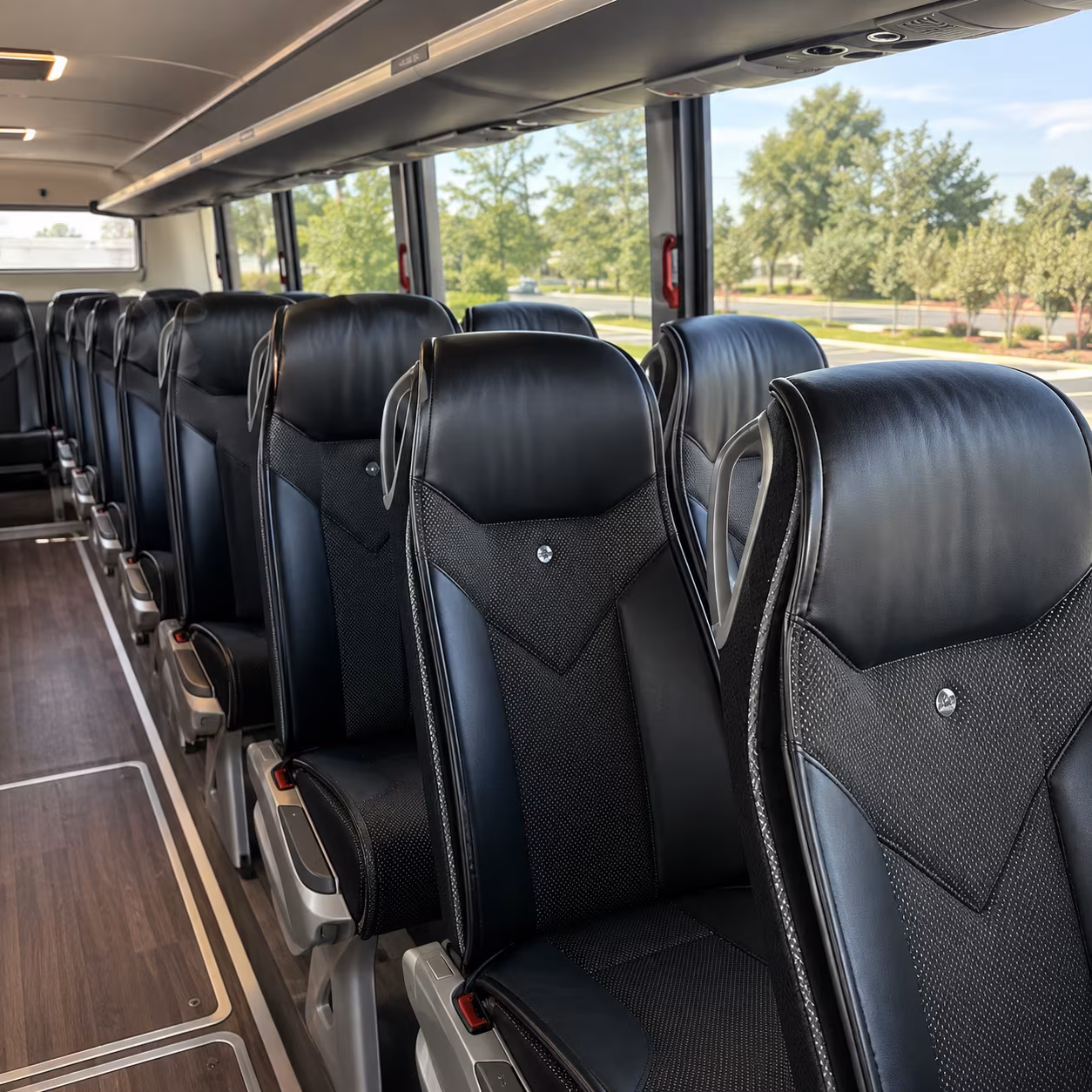 bellingham 45 passenger charter bus interior