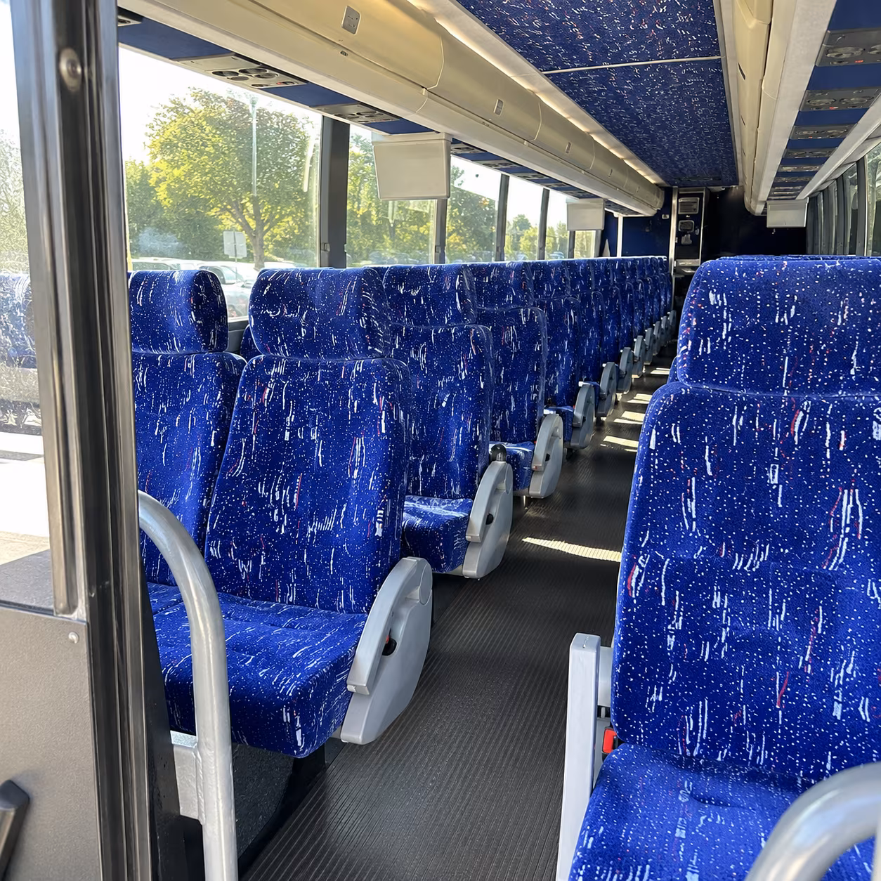 bellingham 50 passenger charter bus inside