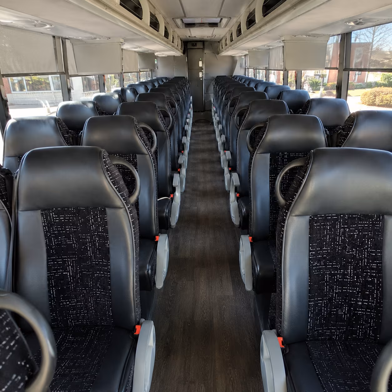 bellingham 54 passenger charter bus inside