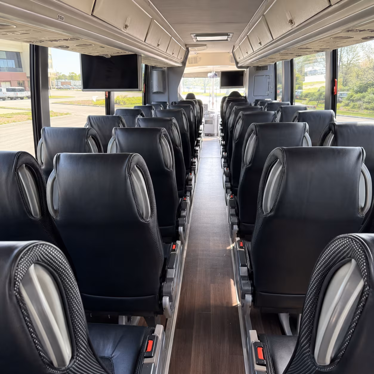 bellingham 56 passenger charter bus inside