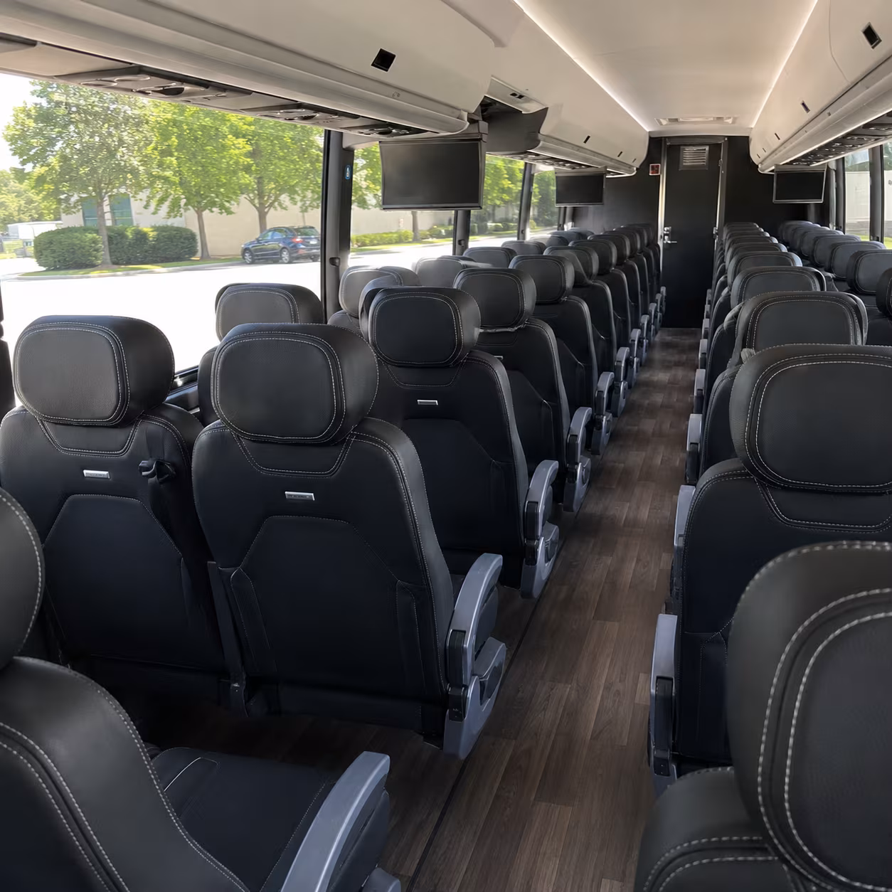 bellingham 56 passenger charter bus interior