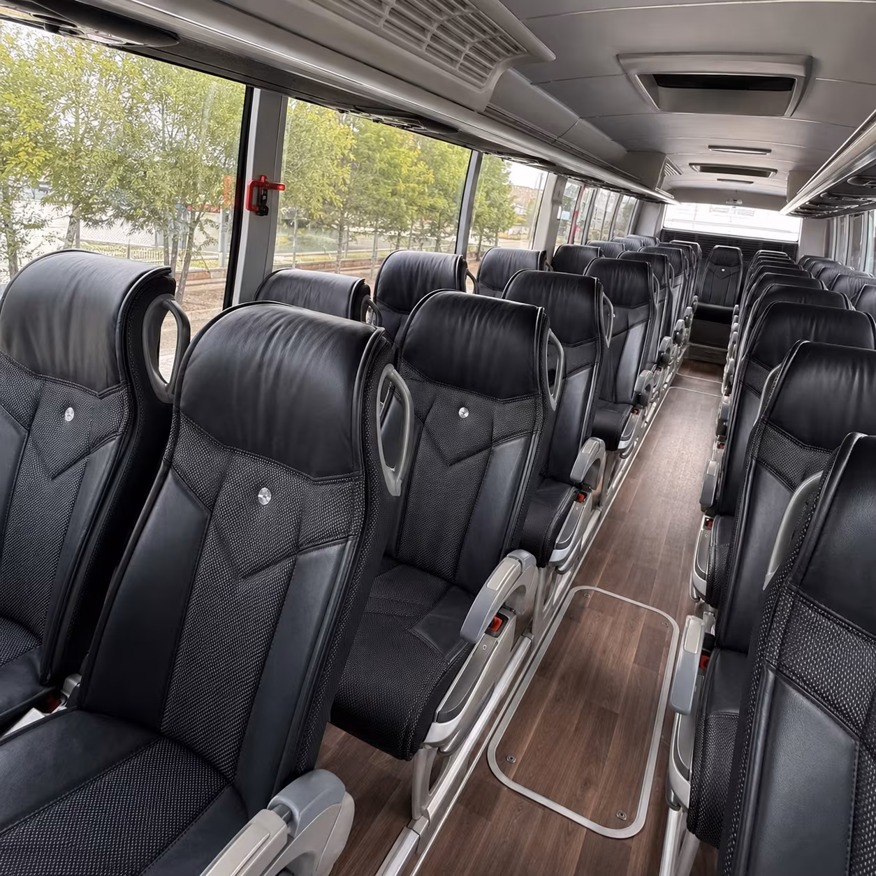 bellingham charter bus inside