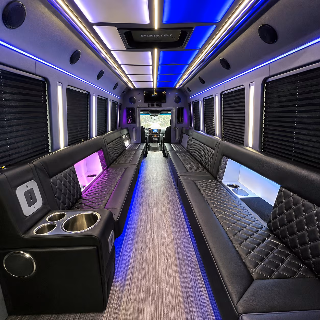 bellingham party bus interior